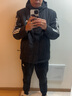 阿迪达斯棉服男装 25冬季新款运动健身跑步梭织连帽夹克保暖舒适加厚外套 黑色新款大棉服/主推 2XL 实拍图