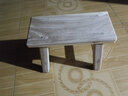 小板凳 老榆木创意小板凳钓鱼凳踩脚凳实木方凳矮凳沙发凳家用方凳木头茶几凳演出凳子换鞋凳跳舞凳子 长27宽12高20厘米（无漆） 实拍图