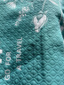 洁丽雅枕巾三层纱布一对 加厚夹棉枕头巾防滑枕芯盖巾 爱丽丝绿 52*78cm 实拍图