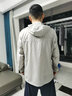 诺诗兰（NORTHLAND）【蝉翼15】户外防晒衣25夏季男女UPF50+防晒服原纱防晒皮肤风衣 港雾灰色-男 2XL (180) 实拍图