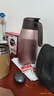 膳魔师（THERMOS） 保温壶家用大容量办公热水瓶暖壶2L男女不锈钢真空水壶 THS/THX THS-2000浅银红 2L 实拍图