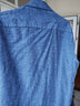 NAUTICA TAILORED【厚款磨毛】长袖衬衫男春季商务纯棉正装衬衣牛仔蓝43 实拍图