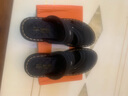 蜻蜓牌夏季皮凉鞋男士真皮休闲凉拖两穿大码防水软底户外穿开车沙滩鞋男 黑色 运动鞋码，脚宽胖选大一码 42 实拍图
