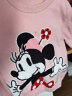迪士尼(Disney)童装 女童毛衣甜美米妮圆领针织毛衣纯棉舒适百搭保暖22年新 粉色130cm 晒单实拍图