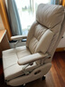 震旦（AURORA）电动老板椅可躺大班椅办公椅商务舒适久坐椅(淡奶咖)单电机真皮 实拍图