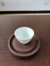 古悦堂宜兴原矿紫砂小茶盘家用储水式茶盘中式养壶垫茶道周边 叶脉壶承 实拍图
