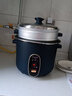 半球（PESKOE）电饭锅电饭煲 老式直身锅带蒸笼 家用电饭煲3-4人 全塑外壳不粘锅蒸饭锅 【SJ50-F】 5L 实拍图