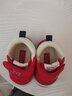 卡特兔宝宝学步鞋婴儿棉鞋秋冬童鞋加绒软底机能鞋男女宝室内二棉鞋子 红色-加绒 17 内长11.0cm 脚长10.0-10.5 实拍图
