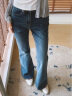 范思蓝恩23FS12437浅蓝色高腰小直筒牛仔裤女新款夏季薄款 牛仔蓝 M 晒单实拍图