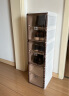 蚂蚁盒子（MAYIHEZI）免安装可折叠鞋盒茶色塑料鞋柜门口收纳防尘防潮鞋盒 1列6层6格 实拍图
