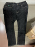 与狼共舞【固色升级】弹力舒适牛仔裤男长绒棉混纺裤子 002黑灰 29 实拍图