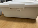 聚可爱床底收纳箱带轮衣服棉被整理箱特大号学生宿舍书箱塑料储物箱 中高款带轮加长2个装（高23cm） 适合多种床底空间 实拍图