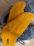 迈乐（Merrell）纯色户外运动透气舒适长筒保暖长袜 黄色 M 实拍图