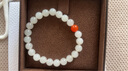 7000年和田玉手串羊脂白转运珠白玉手链 8mm高阶 实拍图