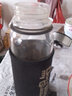 WINTERPALACE 玻璃杯喝水杯大容量耐热便携透明泡茶杯茶水瓶分离带盖男士杯子 1000ml带杯套 实拍图