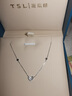 谢瑞麟（TSL）新年礼物18K金钻石项链白维多利亚爱心套链锁骨链送礼SY152 定价类（8颗钻石，共约3分） 实拍图