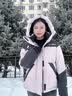 思凯乐1000蓬羽绒服男户外鹅绒服保暖加厚透气防风外套女 浅粉色1000蓬鹅绒-女（升级款） S 实拍图