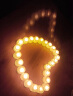 TaTanice电子蜡烛 应急蜡烛生日礼物纪念日惊喜婚庆求婚表白道具圆形 晒单实拍图
