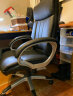 得力 deli 生态皮老板椅家用办公椅 宽大靠背人体工学电脑椅 87048 实拍图