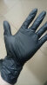 爱马斯（AMMEX）一次性手套加厚耐用防水实验室检防护厨房黑色丁腈手套100只中号 晒单实拍图