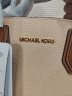 MICHAEL KORS礼物MK女包MERCER单肩手提 中号 裸色配牛皮棕色 实拍图