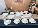 国玥景德镇碗盘餐具陶瓷餐具整套家用高温骨瓷碗碟筷轻奢碗盘子套装 云之物语56头汤碗礼盒装版 实拍图