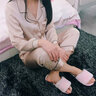 金三塔睡衣女真丝桑蚕丝可外穿凉感短袖睡衣两件套家居服礼物 [推荐]香妃色 M 实拍图