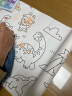 美乐童年儿童涂鸦涂色画卷绘画卷纸不脏墙随心贴幼儿园绘画玩具恐龙奇遇记 实拍图