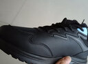 回力男鞋秋冬季运动鞋男透气垫皮面防水跑步鞋子男软底增高休闲鞋 全黑色1196【舒适皮面】 43 实拍图