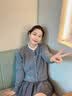 LAGOGO灰色含羊毛针织衫女拉谷谷春秋新款木耳边甜美温柔开衫毛衣 浅灰色(R3) M 实拍图