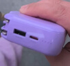 WIWU【3C认证丨可上飞机】充电宝20000毫安带插头快充大容量自带线三合一小便携移动电源可充苹果华为 渐变紫【自带插头+快充双线】 10000mAh 实拍图
