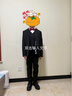 罗蒙儿童西装套装主持人礼服中大童钢琴毕业演出服花童男童表演西服狂 黑色：外套+裤子+马甲+领带 150 实拍图