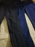 浪默【2条装】牛仔裤男士秋冬厚款商务弹力中青年休闲男裤直筒裤宽松 009黑色+009蓝色 30 （2尺3适合115-125） 实拍图