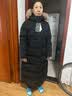 君羽反季羽绒服女过膝长款800高蓬白鹅绒加厚时尚狐狸真毛领鹅绒服女 黑色 800蓬90白鹅绒 L 充绒量303g 实拍图