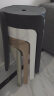 华恺之星 凳子家用塑料凳防滑耐磨凳大号换鞋凳YK066黑白灰驼4把装 实拍图