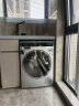 西门子（SIEMENS）10公斤全自动滚筒洗衣机家用大容量 超氧空气洗 除螨除菌 家居互联（银色） WG54C3B8HW 实拍图