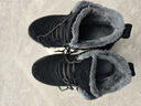 回力（Warrior）男鞋保暖工装鞋加绒加厚休闲棉靴高帮软底雪地靴 WBN-3188 全黑39 实拍图