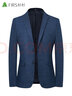 杉杉（FIRS）西服男春秋款商务中年西装休闲男士单西外套正装职业装上衣西装 9836深蓝 170  实拍图