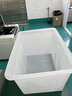 法欧诺加厚牛筋塑料水箱长方形养鱼水产养殖浅盆家用储水桶食品级塑料桶 120升塑料水箱白色70*50*39 实拍图