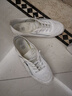 ShanBu春夏新款低帮系带帆布鞋韩版百搭休闲鞋男士潮流布面板鞋 白色 41 码 实拍图
