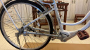 Maruishi 日本自行车无链条传动轴女士26寸成人上班通勤车袋鼠轻便 HNA2632W珍珠白（26寸） 实拍图