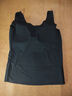 红豆（hongdou）背心女夏季冰丝无痕带胸垫打底内衣女运动透气背心 魅惑黑165 实拍图