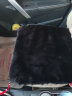 小喜鹊（Magpie）冬季汽车坐垫毛绒加厚短毛绒件套羊毛单片靠背座垫保暖后排车垫 前排单座1片（经典黑） 实拍图