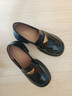 他她（TATA）邢菲同款侦探家英伦厚底乐福鞋女鞋小皮鞋加绒单鞋秋 7OL29CA4黑色（一脚蹬款） 38 实拍图