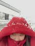 雪中飞新款百搭经典立体大口袋按扣袖口女士中长款连帽羽绒服女 酒红色|8882 M 165/88A 实拍图