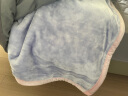 罗莱家纺 加厚毛毯 双层盖毯加大拉舍尔毛毯 秋冬季单双人保暖毯子 双层拉舍尔毯-粉色 200*230cm 实拍图