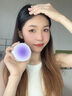 AKF散粉新款雪融定妆粉扑遮瑕持久蜜粉饼干油皮防水防汗女 新款雪融-04#嘭亮紫 实拍图