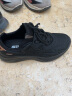 斯凯奇（Skechers）运动鞋女糕糕鞋女士绑带休闲运动鞋小白鞋厚底增高117513 全黑色/BBK 37 实拍图