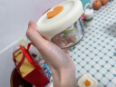 蒂乐宝宝辅食碗玻璃保鲜储存玻璃盒可蒸煮蛋羹碗婴儿吃饭玻璃碗 小兔橙-圆 150ml【可带盖蒸煮】 实拍图