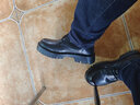 井迈【牛皮】马丁靴男中帮英伦秋冬款增高黑色高帮皮鞋机车工装短靴子 黑色10孔高帮【四季款】 42 码（=运动鞋43） 实拍图